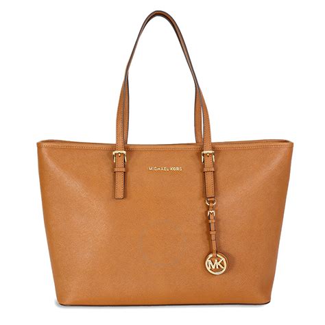 michael kors jet set medium travel tote mandarin